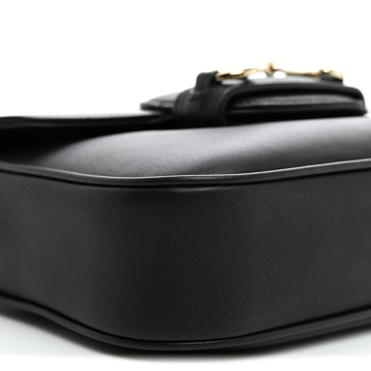 Arabella Calfskin Horsebit 1955 Shoulder Bag Black