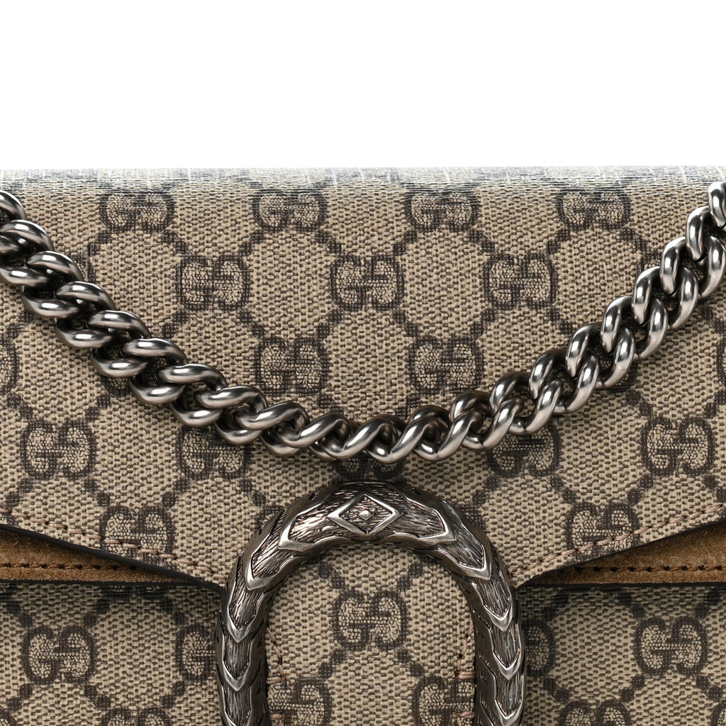 GG Supreme Monogram Small Dionysus Shoulder Bag Taupe