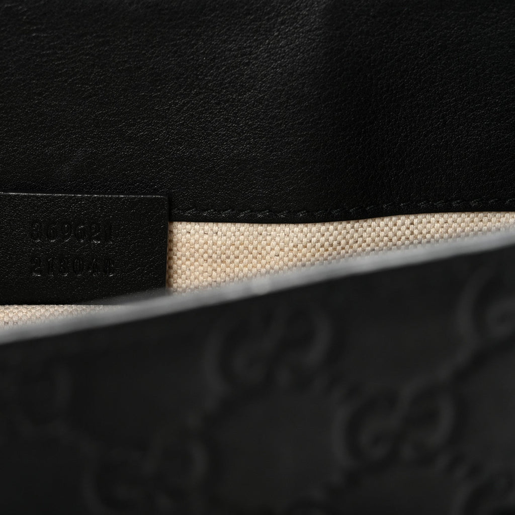 Guccissima Small Emily Shoulder Bag Black