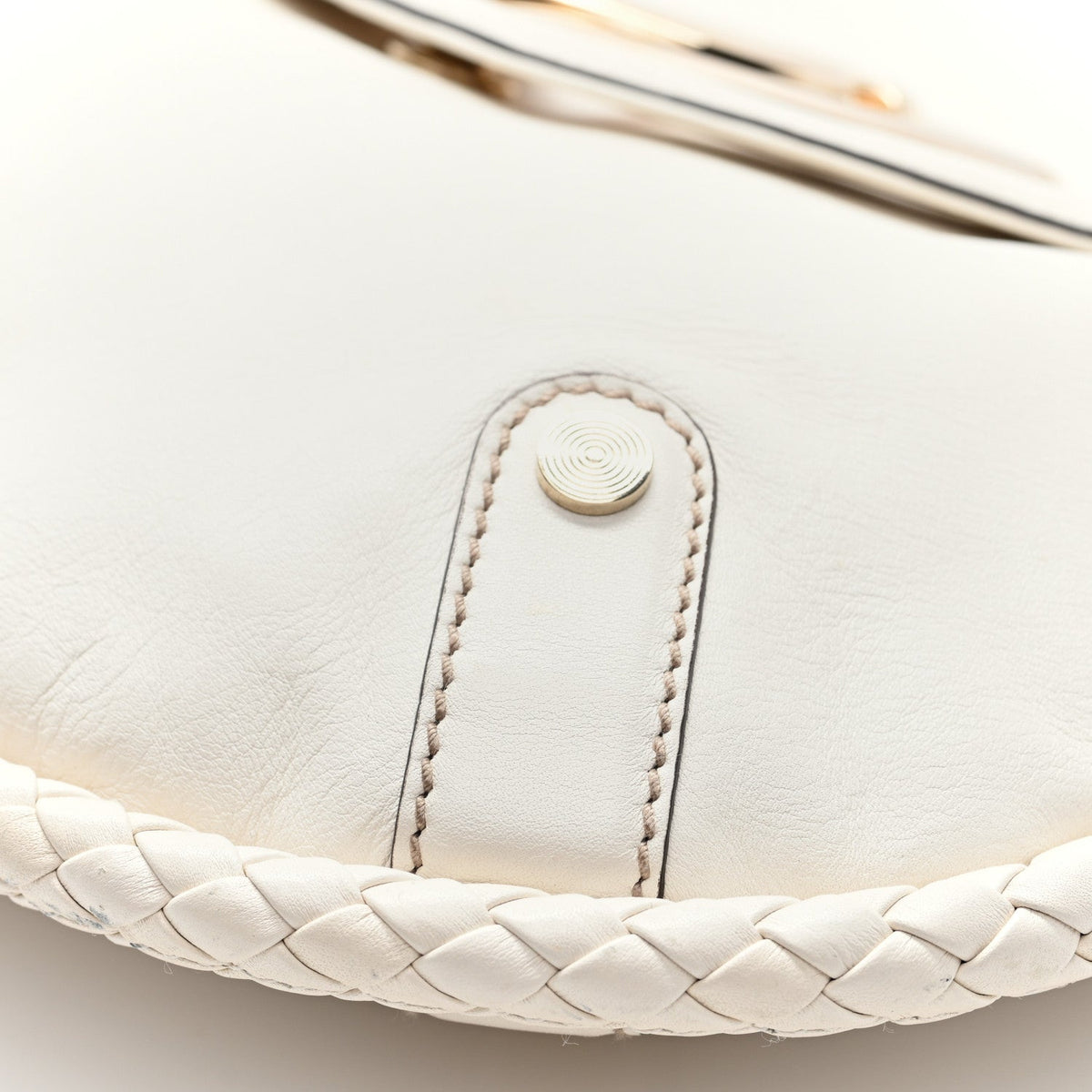 Calfskin Medium Britt Tassel Shoulder Bag Ivory