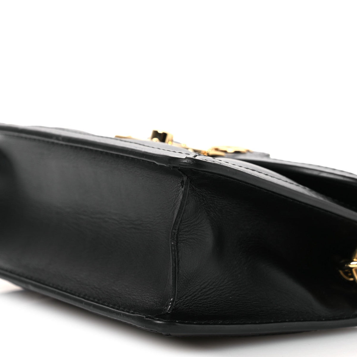 Calfskin GG Matelasse Mini Top Handle Shoulder Bag Black