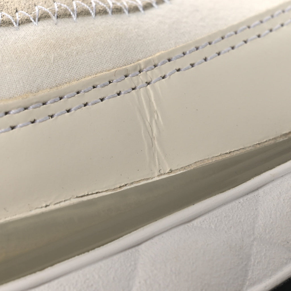 Velvet Calfskin Mixed Fibers CC Sneakers 40 Ivory Black