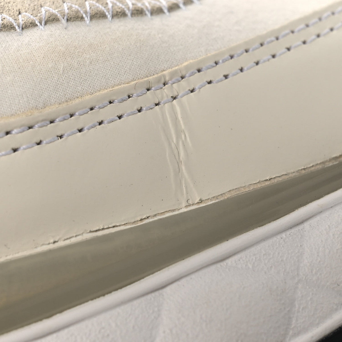 Velvet Calfskin Mixed Fibers CC Sneakers 40 Ivory Black