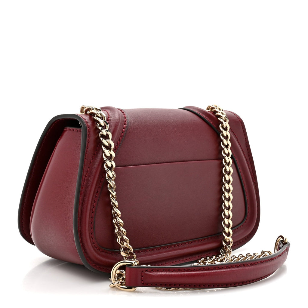 Calfskin Blondie Small Shoulder Bag Rosso Ancora
