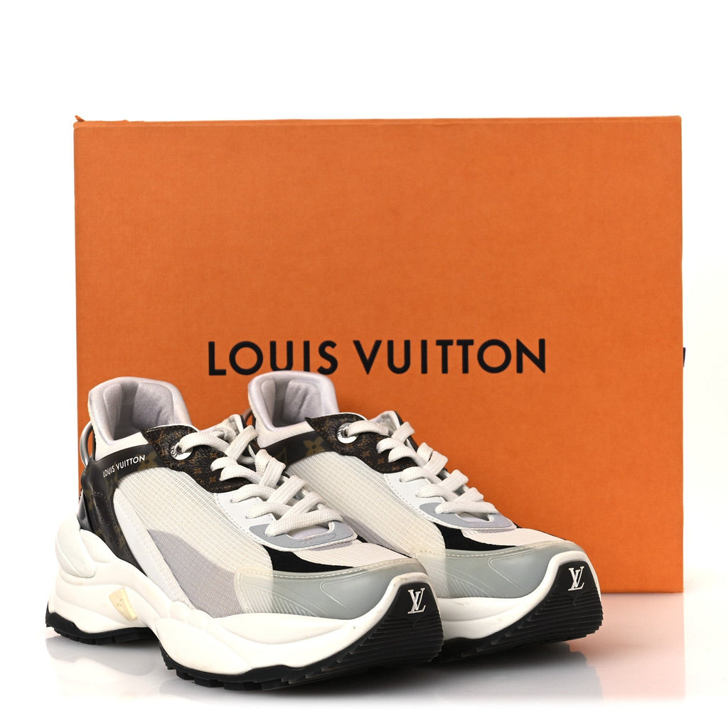 Monogram Calfskin Run 55 Sneakers 38 White