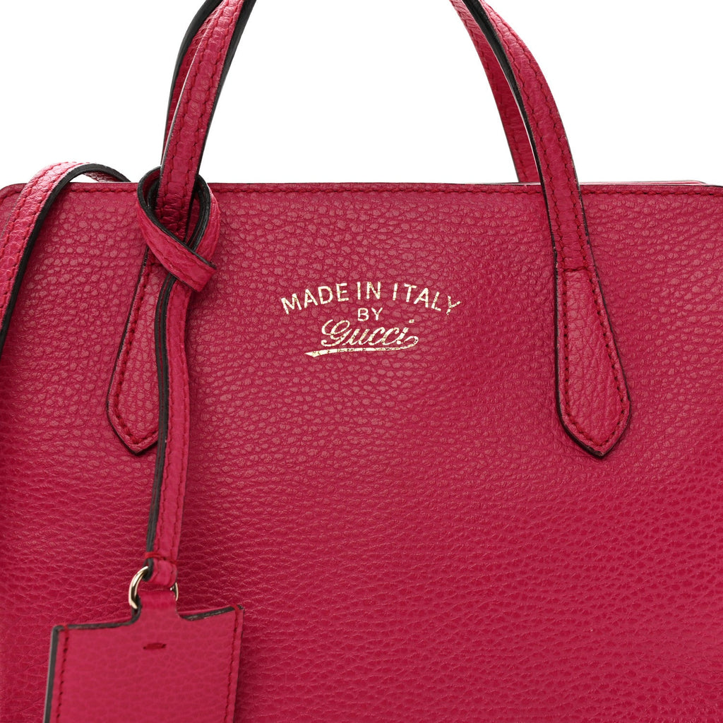 Dollar Calfskin Mini Swing Top Handle Bag Peonia Flower