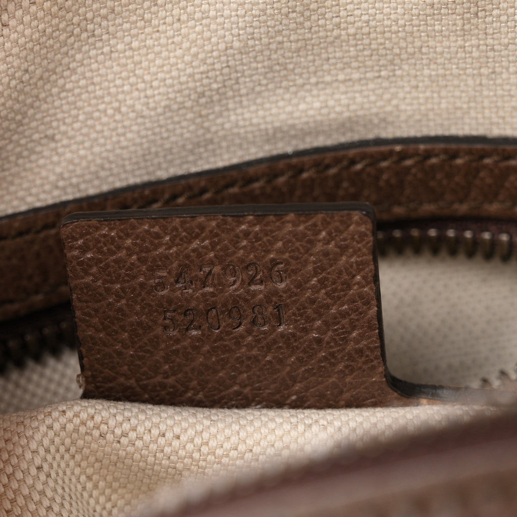GG Supreme Monogram Web Small Ophidia Messenger Bag Brown
