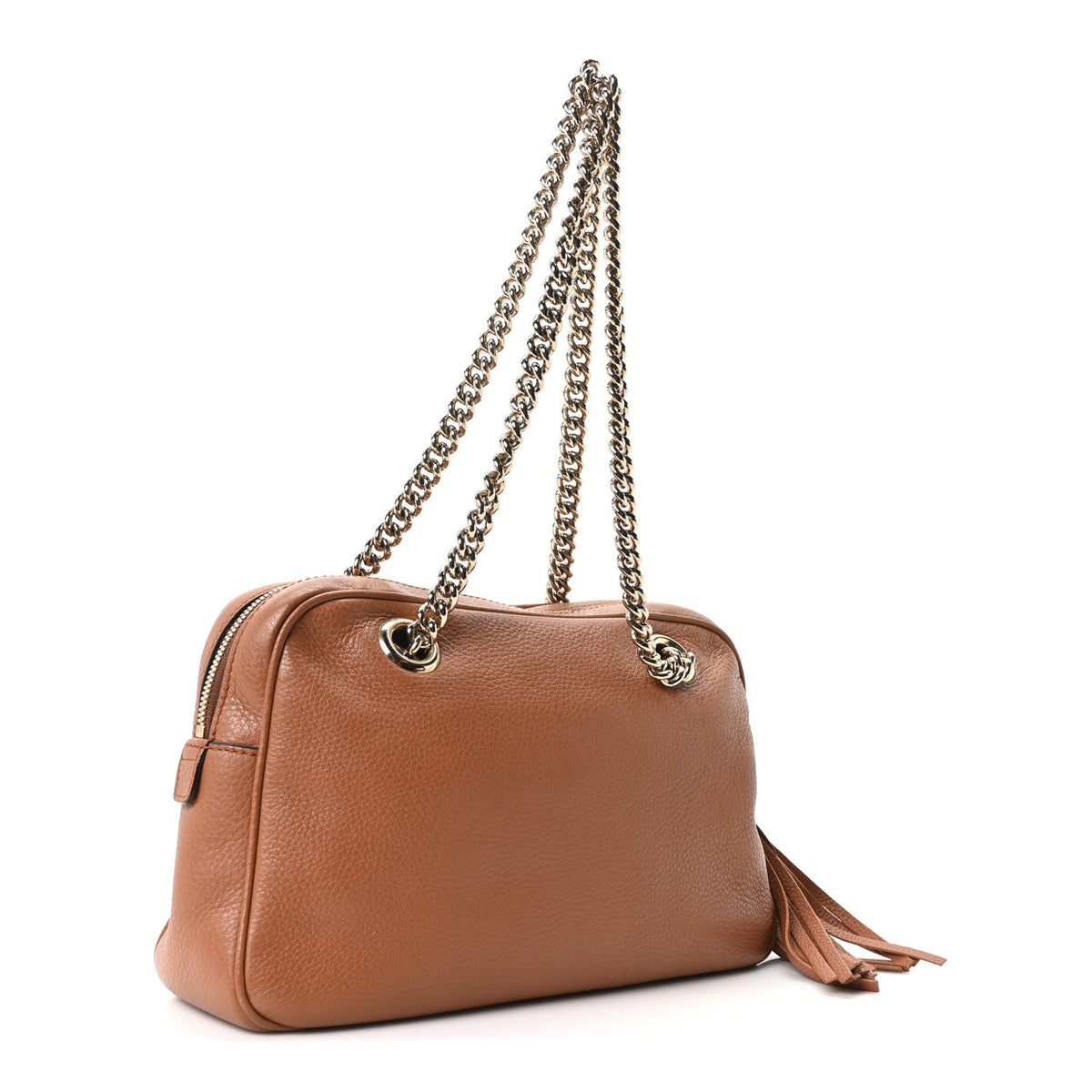 Pebbled Calfskin Small Soho Bowler Moka