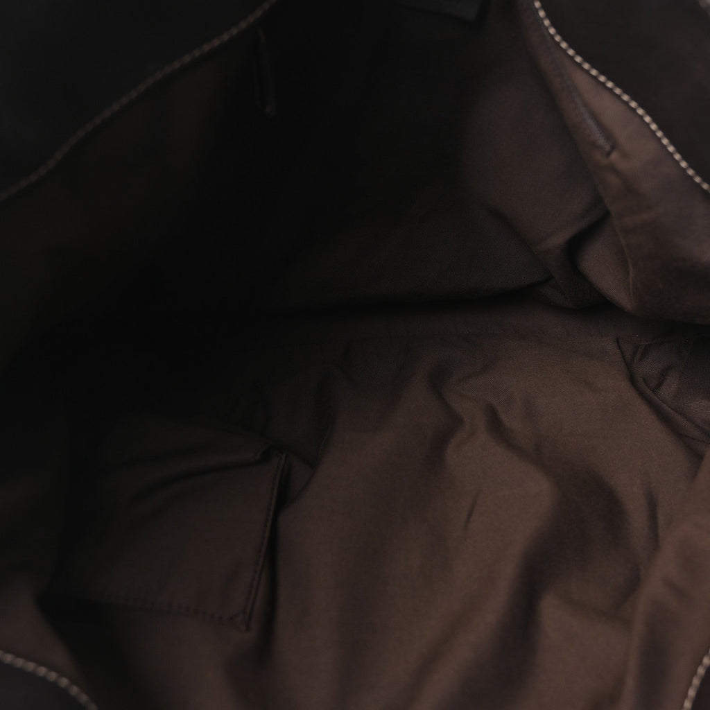 Monogram D Gold Tote Dark Brown