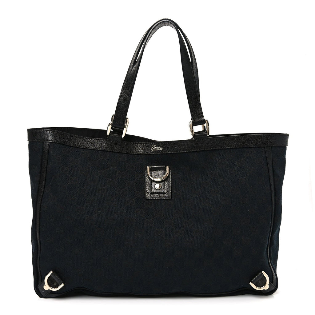 Monogram Large Abbey Tote Navy Black