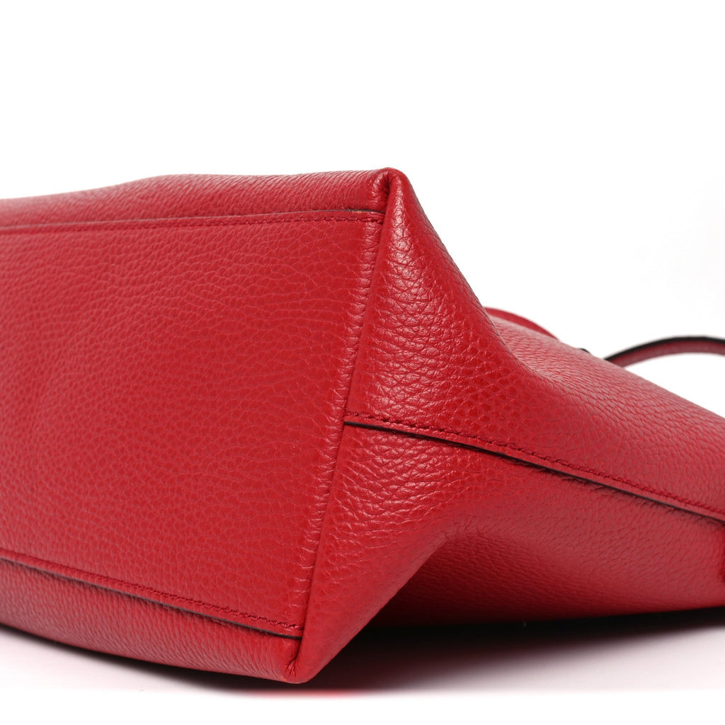 Dollar Calfskin GG Charm Satchel Red