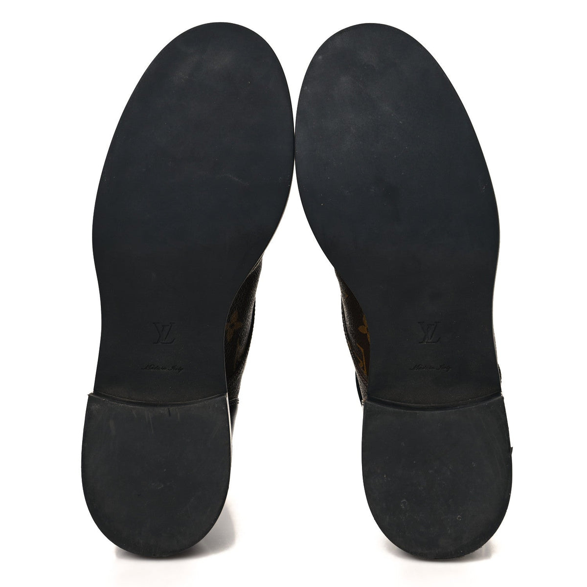 Calfskin Monogram Wonderland Flat Ranger Boots 40.5 Black