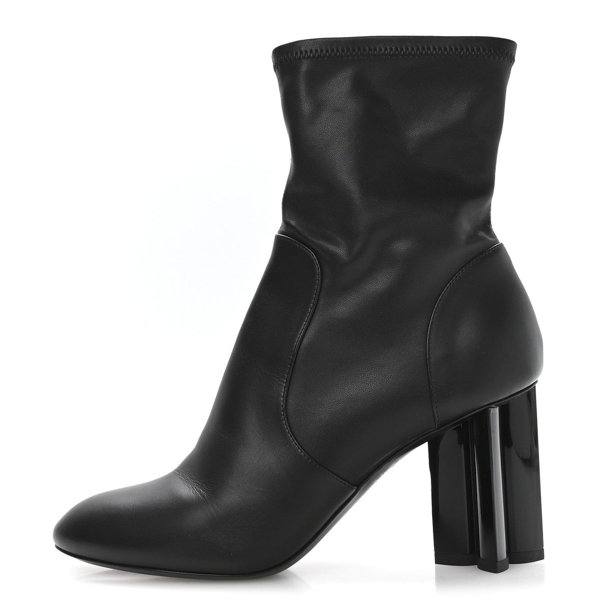 Calfskin Uniformes Silhouette Ankle Boots 39 Black