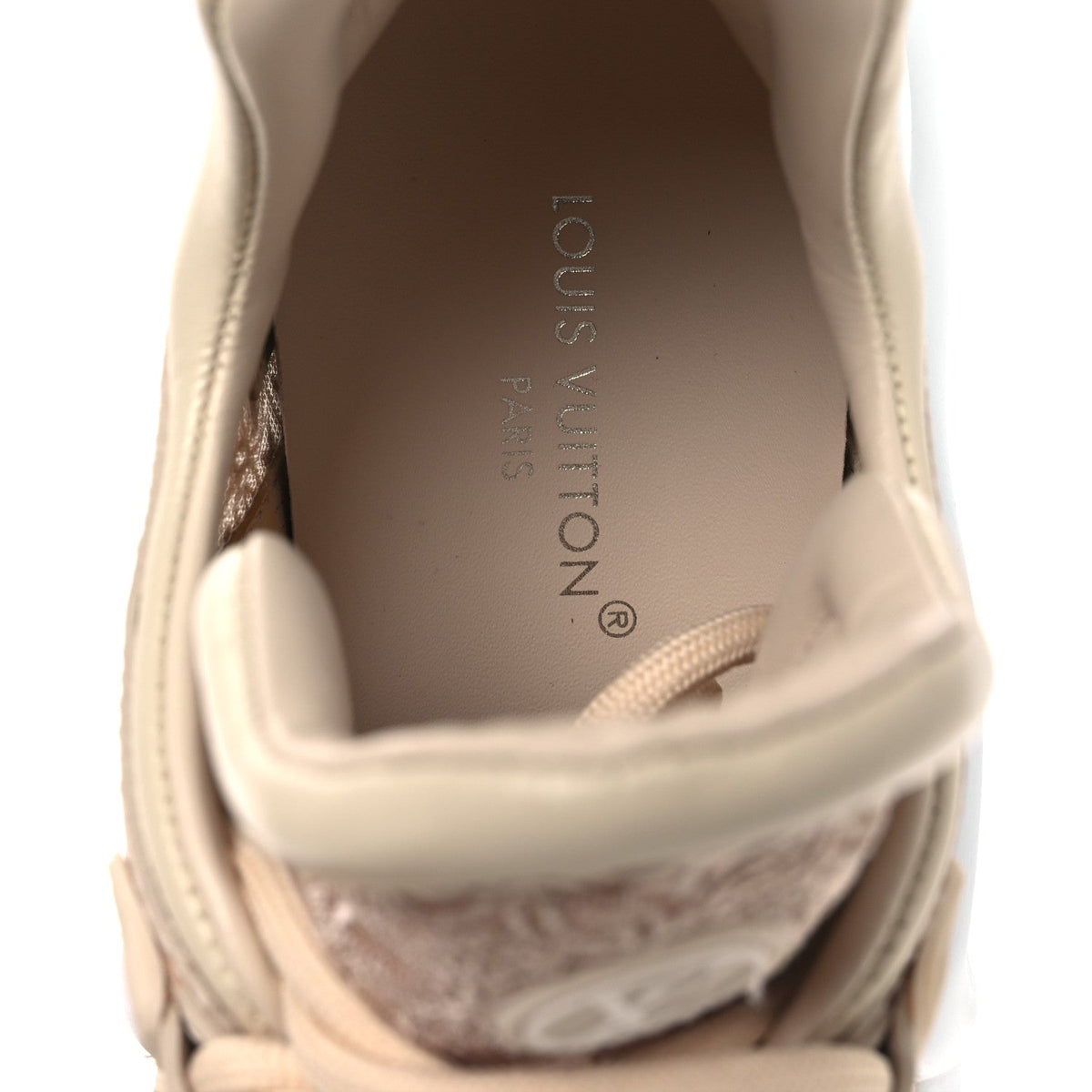 Fabric Embroidered Calfskin LV Archlight Sneakers 37 Nude