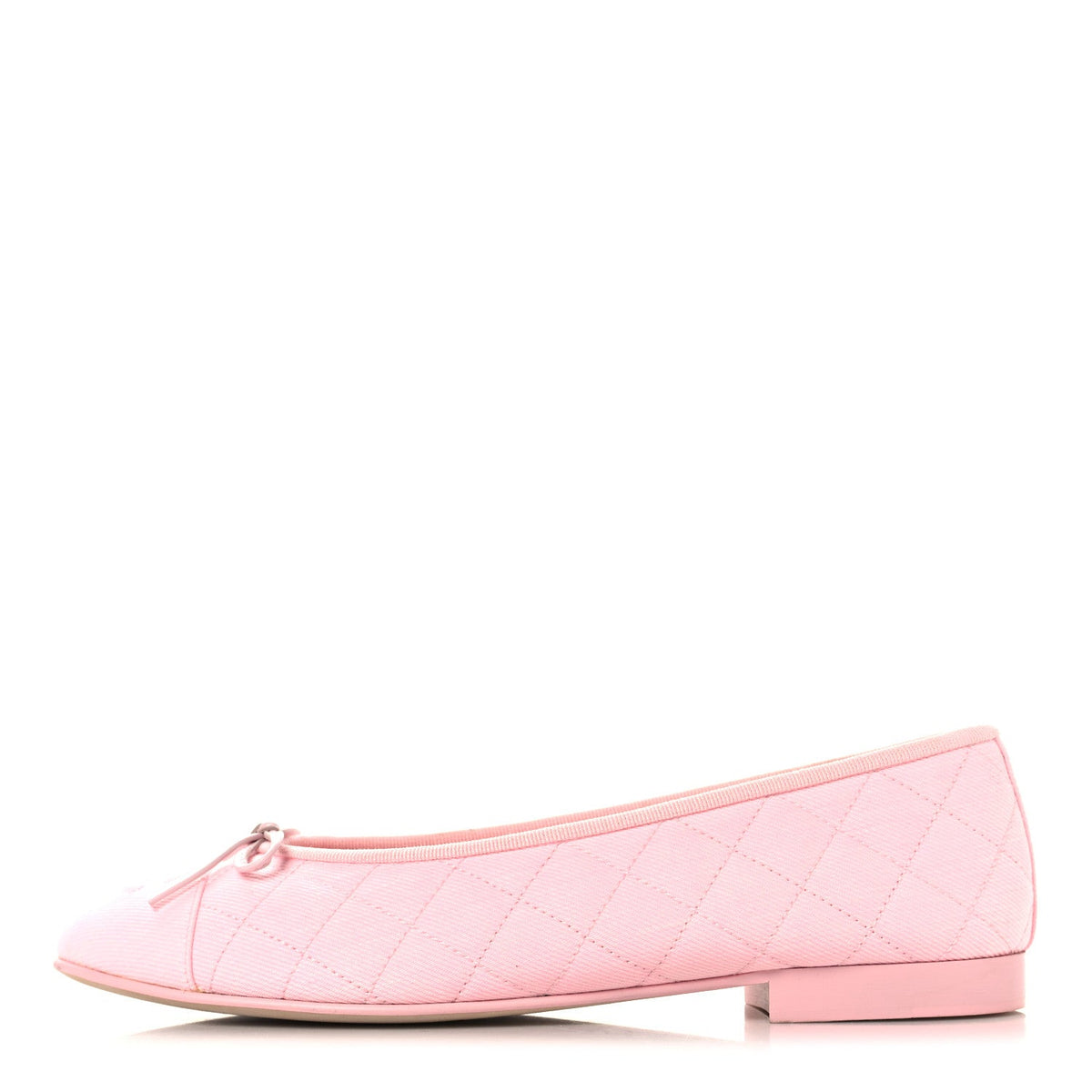 Denim CC Cap Toe Ballerina Flats 39.5 Pink