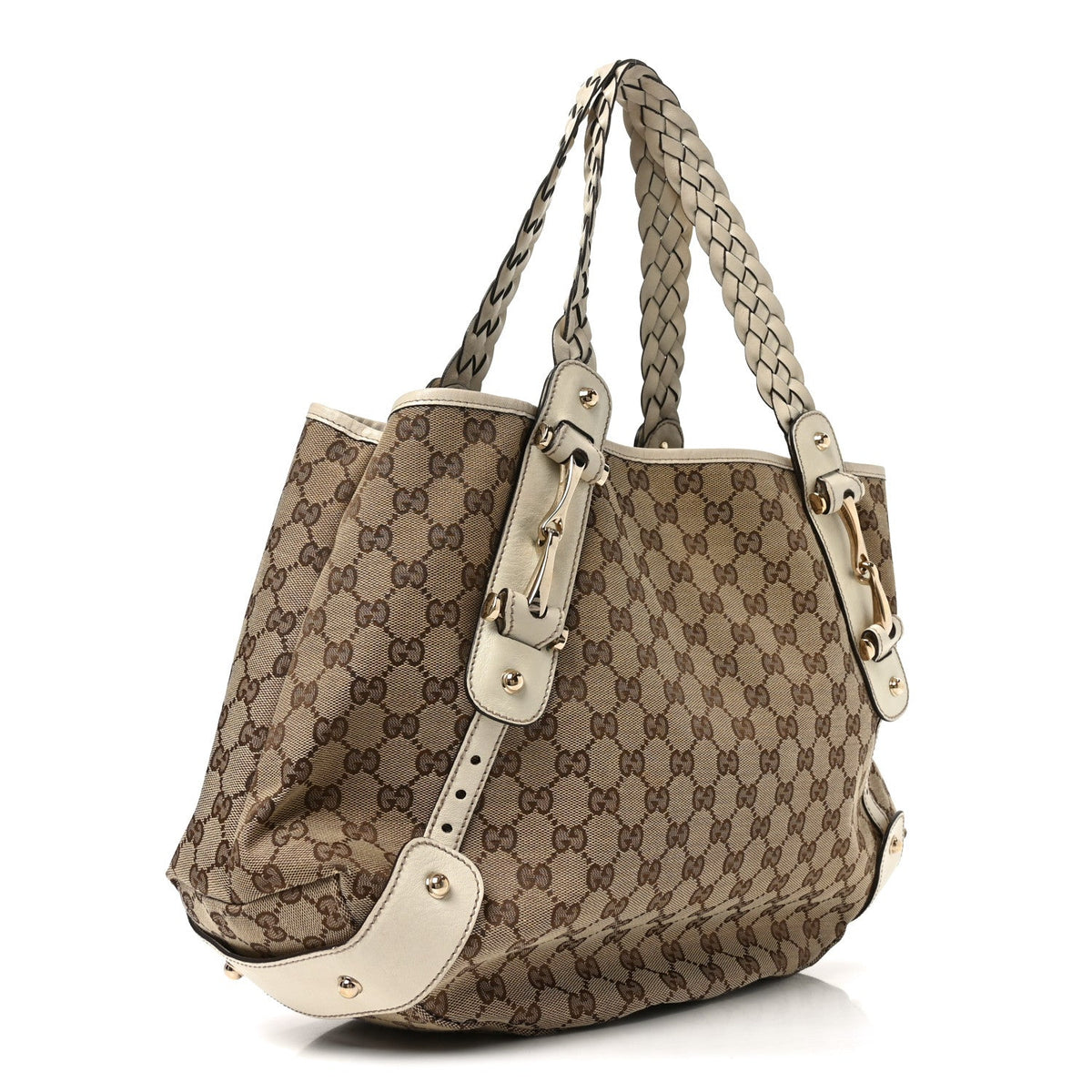 Monogram Medium Pelham Shoulder Bag  Off White