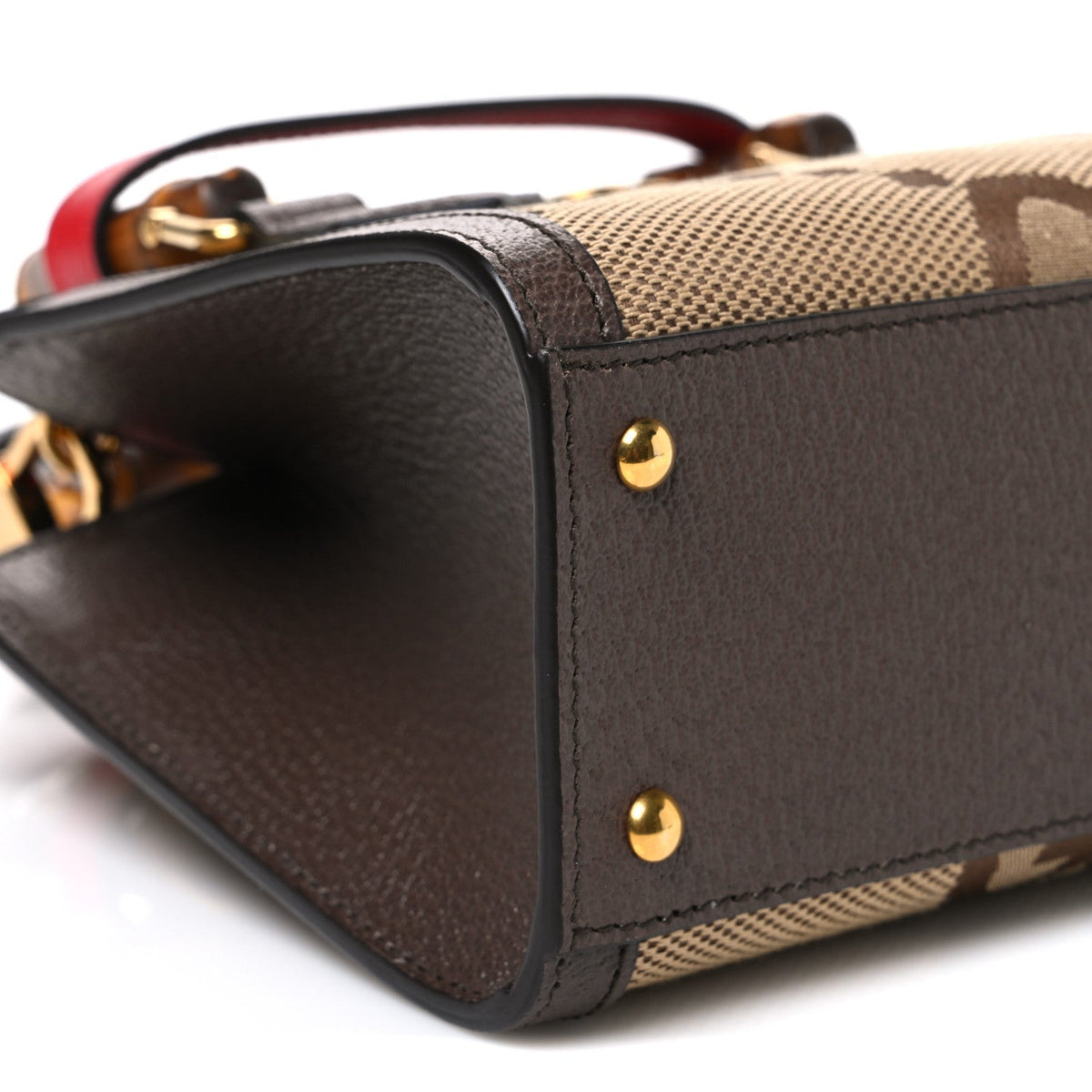 Monogram Jumbo GG Textured Dollar Calfskin Mini Diana Tote Bag Camel Ebony New Acero Pomegranate Red