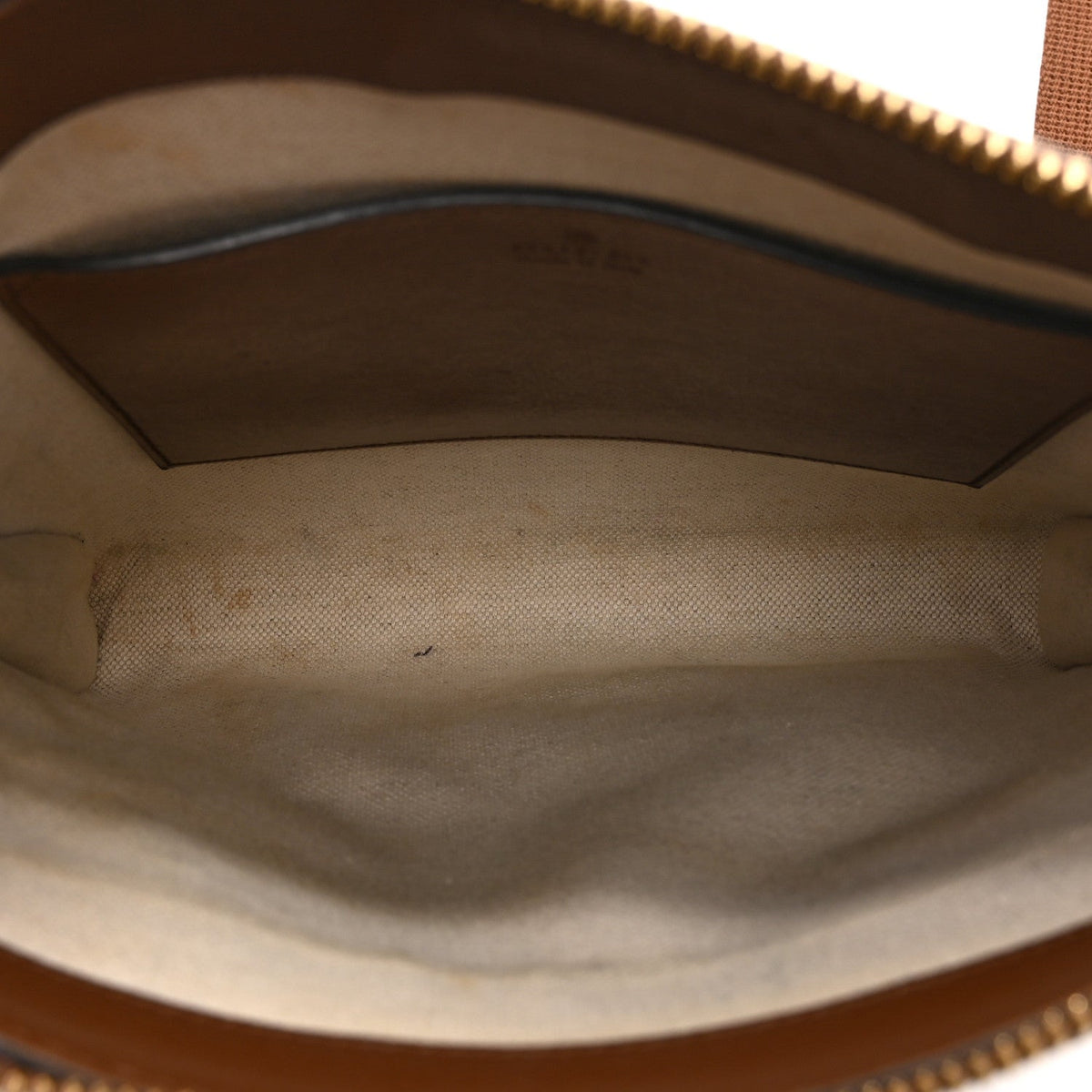 GG Supreme Monogram Azalea Calfskin Retro Interlocking G Flat Messenger Bag Beige Ebony Brown Sugar