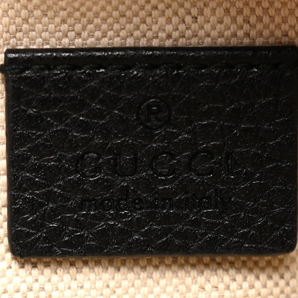 Grained Calfskin Small Logo Belt Bag Black