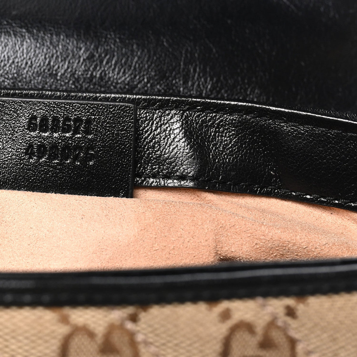 Monogram Azalea Calfskin Matelasse Diagonal Mini GG Marmont Top Handle Shoulder Bag Beige Ebony Black