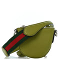 Pebbled Calfskin Mini B Shoulder Bag Olive Green