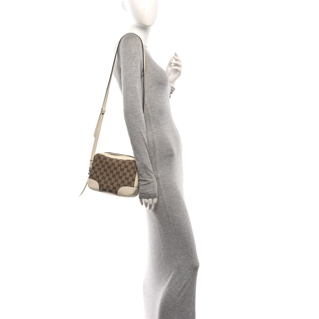 Monogram Dollar Calfskin Mini Bree Messenger Bag Beige Ebony Avoire