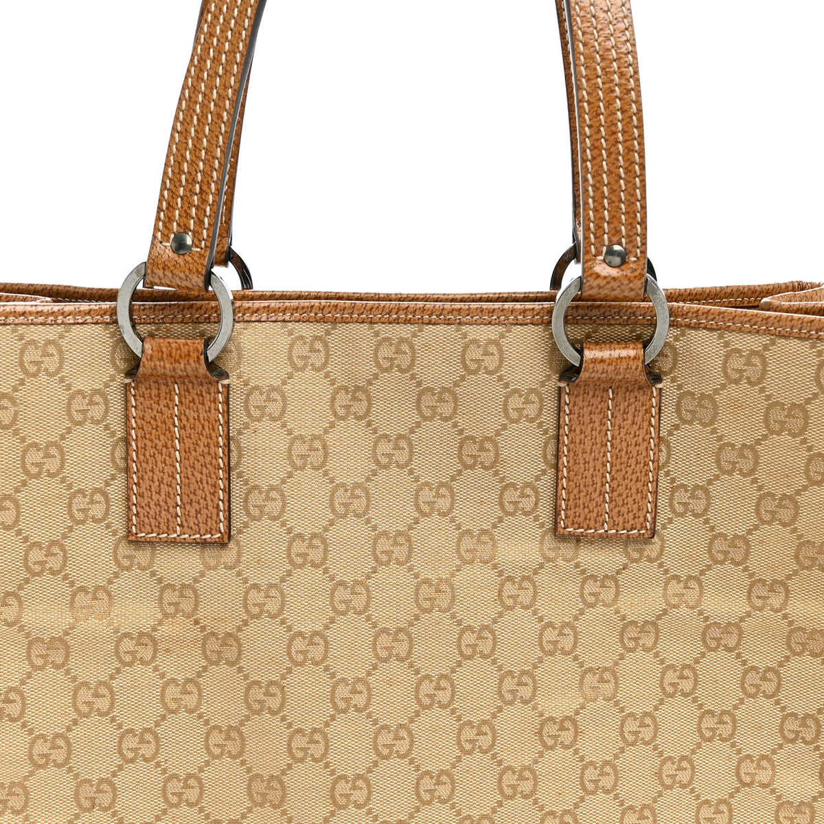 Monogram Large Tote Dark Brown