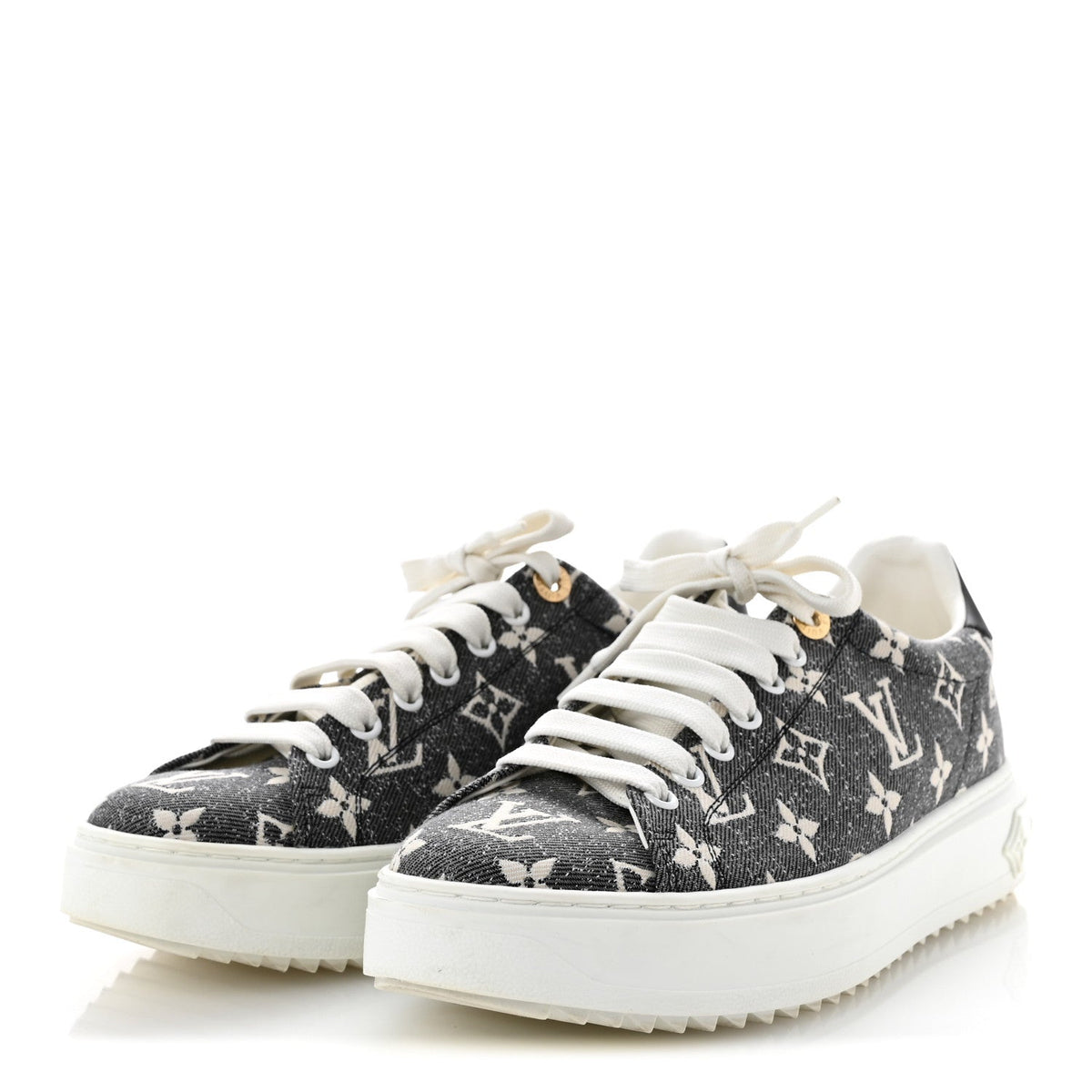 Denim Monogram Time Out Sneakers 39
