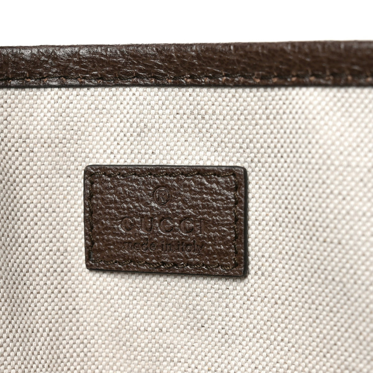 GG Supreme Monogram Textured Calfskin Medium Ophidia Shoulder Tote Bag Beige Ebony New Acero