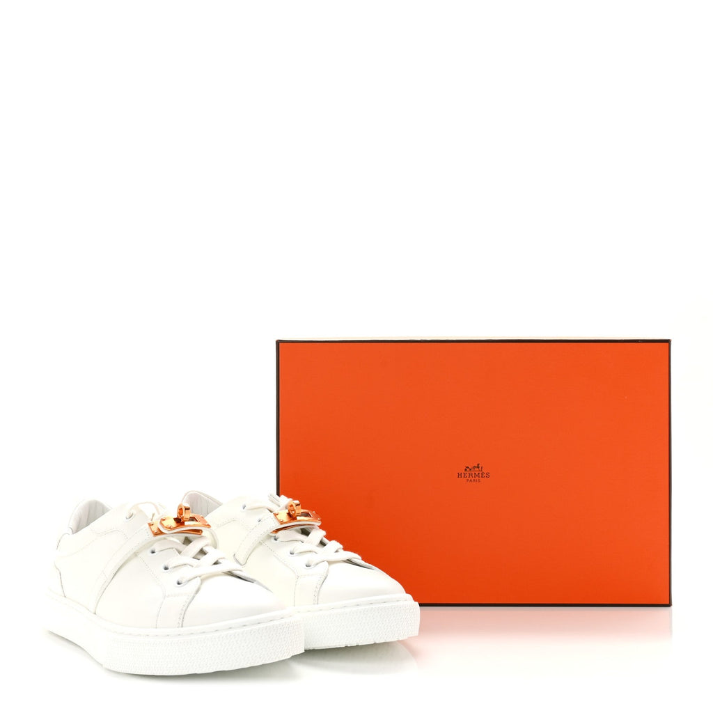 Calfskin Day Sneakers 37.5 White
