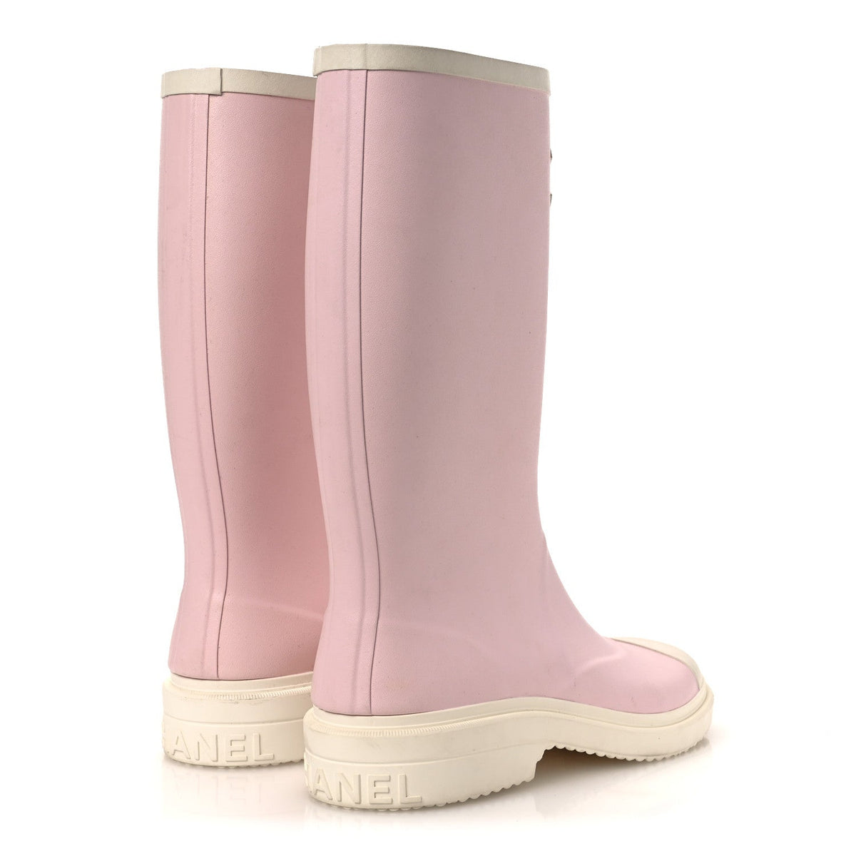 Caoutchouk CC High Boots 40 Light Pink White