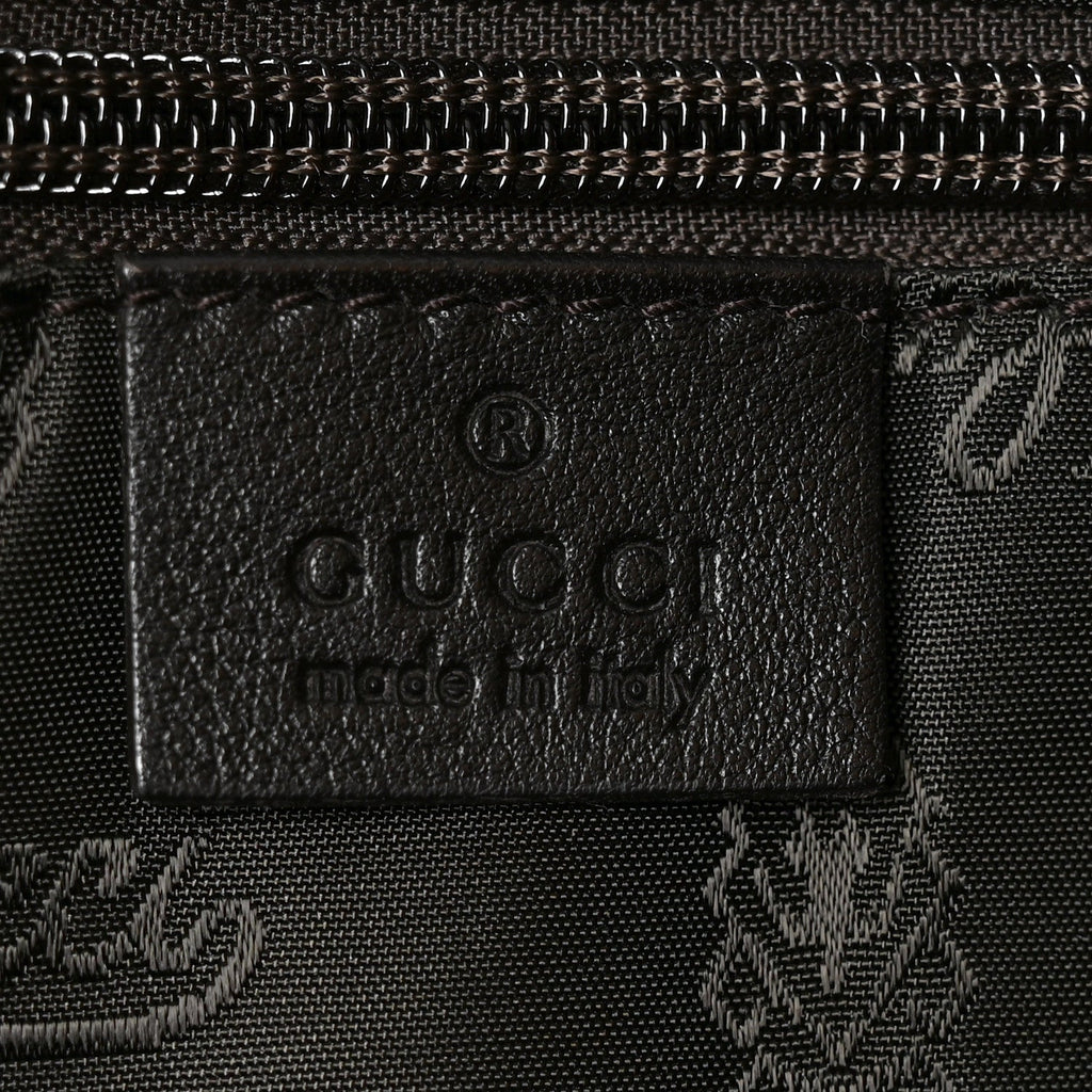 Guccissima Medium Flat Messenger Bag Black