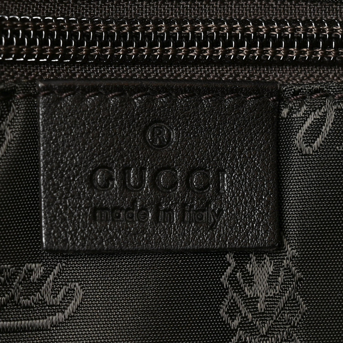 Guccissima Medium Flat Messenger Bag Black