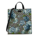 Soft GG Supreme Monogram Blooms Vertical Tote Blue