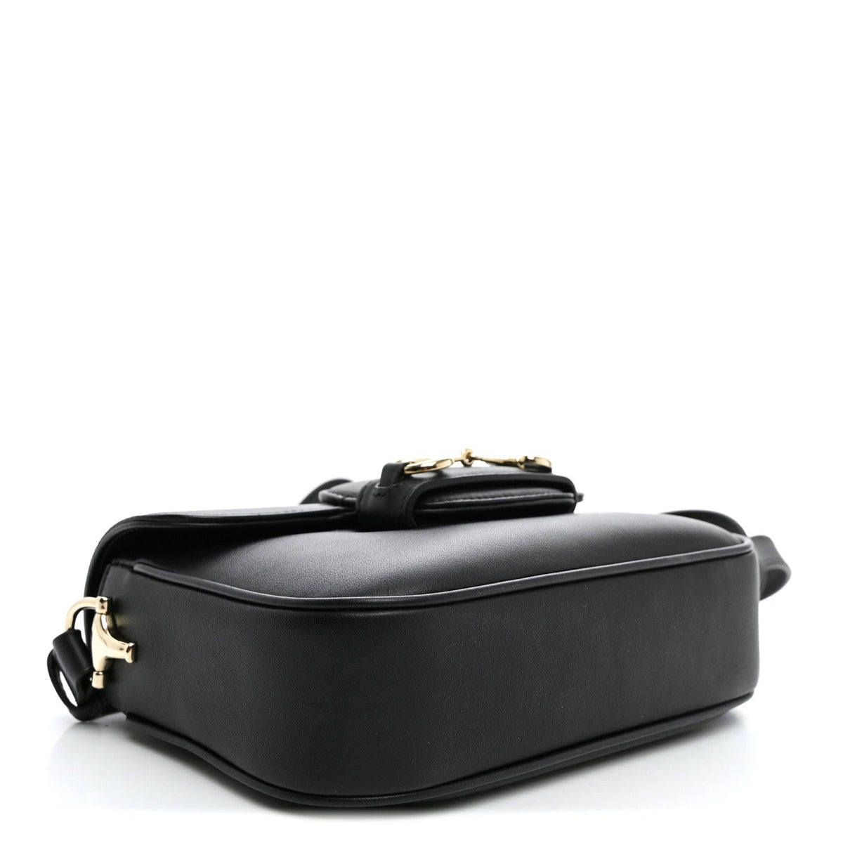 Arabella Calfskin Horsebit 1955 Shoulder Bag Black