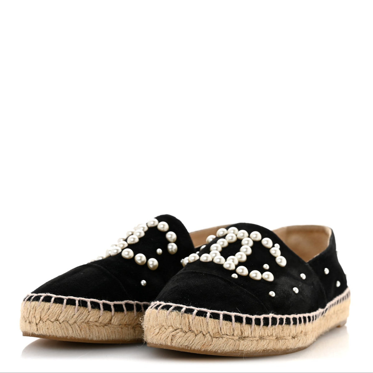 Suede Pearl CC Espadrilles 37 Black