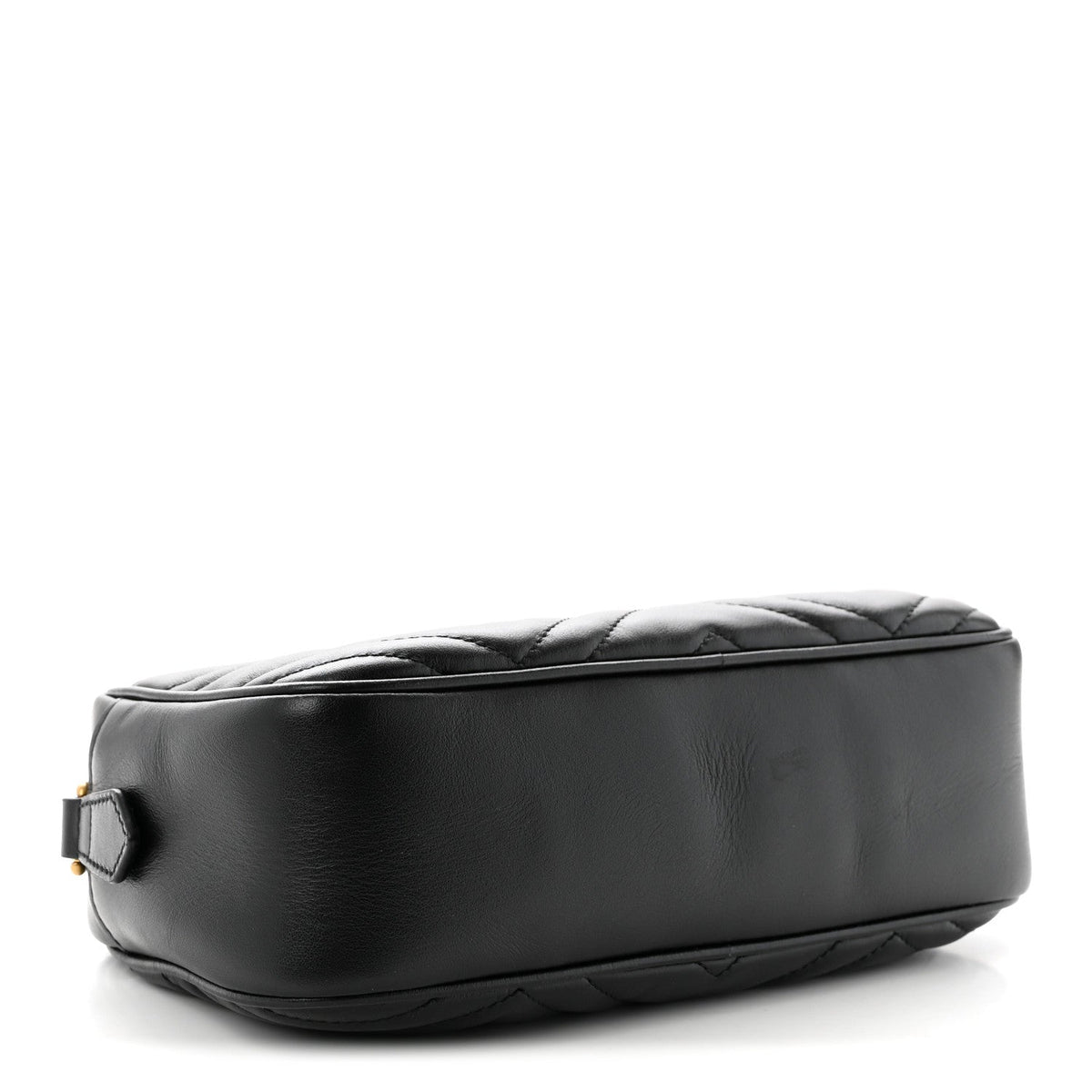 Calfskin Matelasse Small GG Marmont Chain Shoulder Bag Black Black