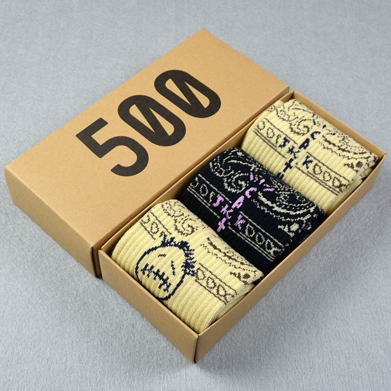 Men socks spring and summer long tube