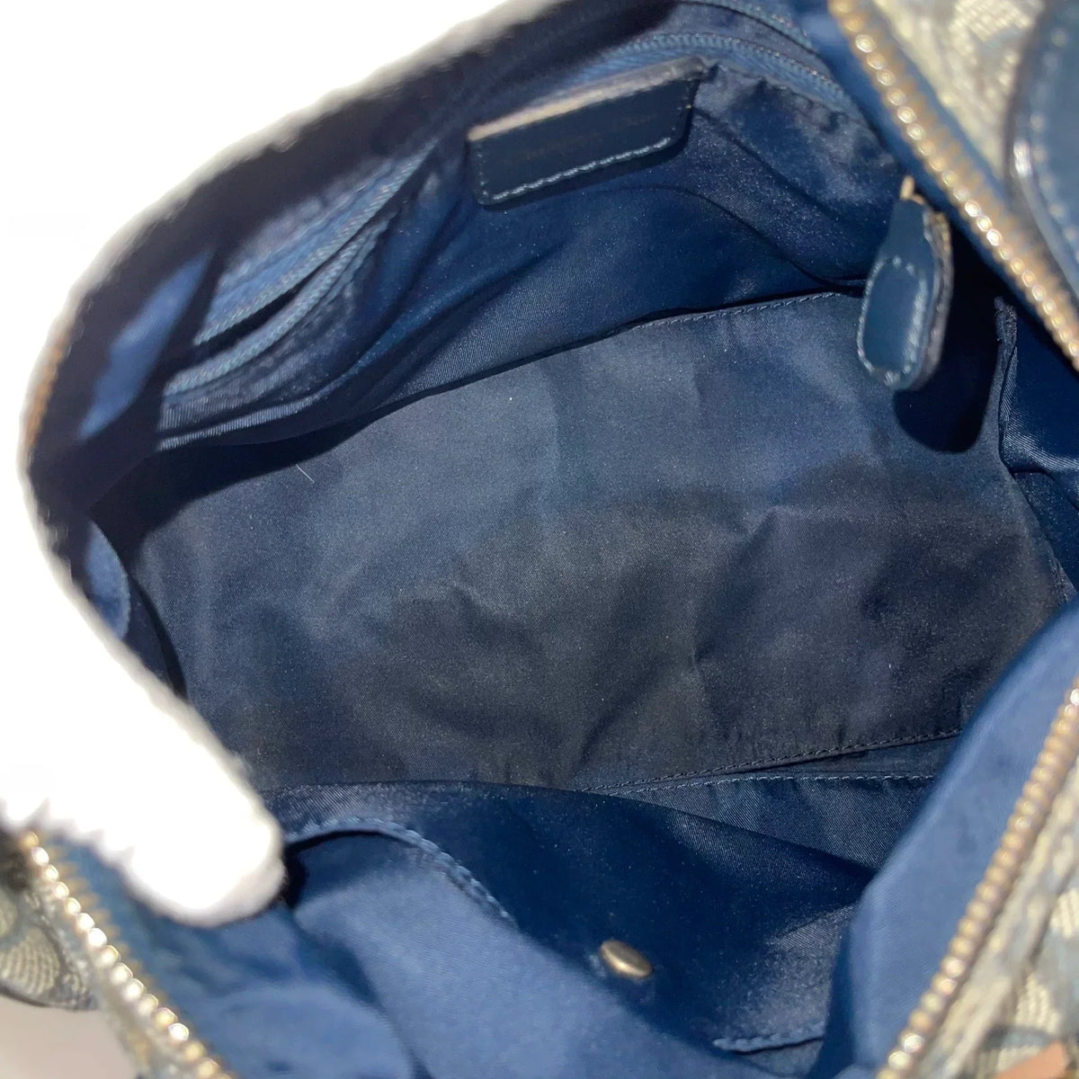 210725-6 Christian Dior navy tote bag 25 handbag