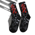 OW  whtie Socks XX stripe pattern