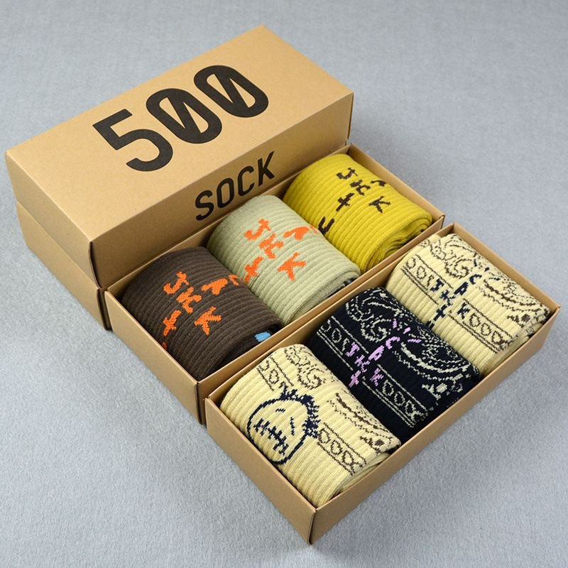 Men socks spring and summer long tube