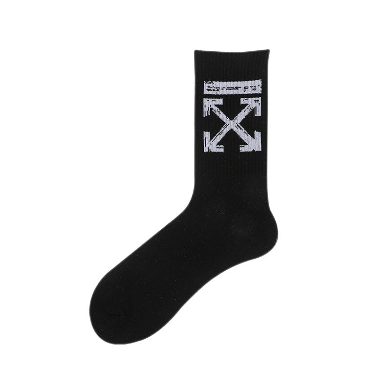 OW whtie Socks XX stripe pattern