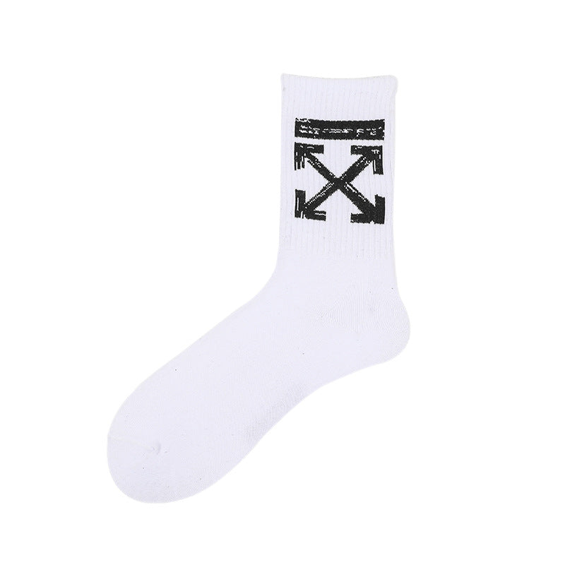 OW whtie Socks XX stripe pattern
