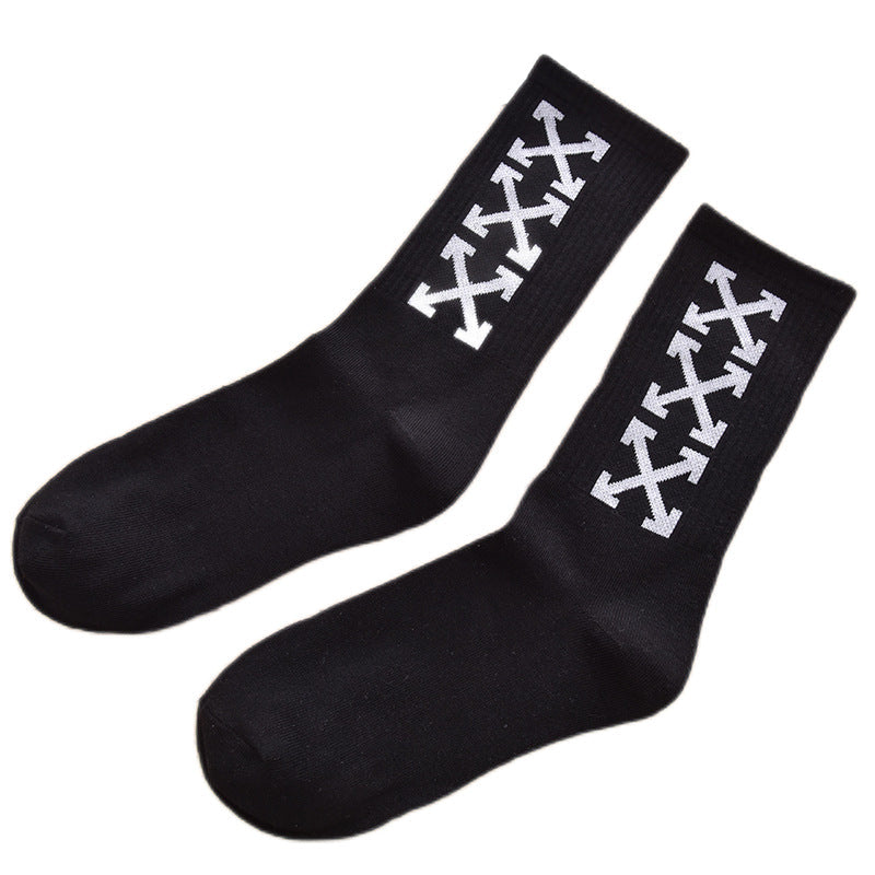 OW whtie Socks XX stripe pattern