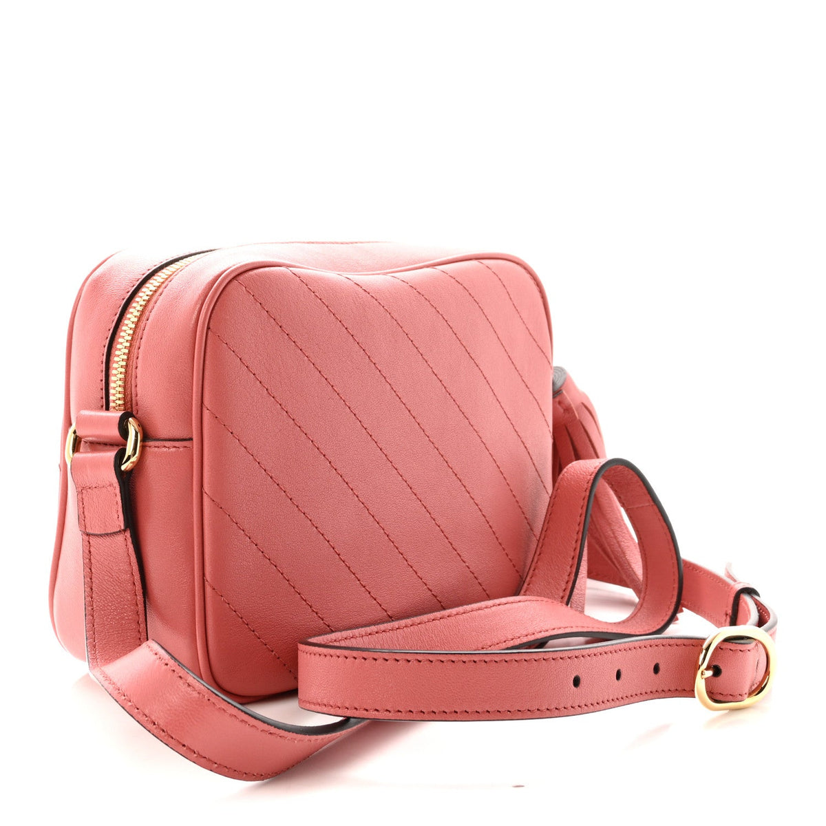 Sakai Be Green Calfskin Diagonal Stitched Small Blondie Shoulder Bag Gorgeus Grace