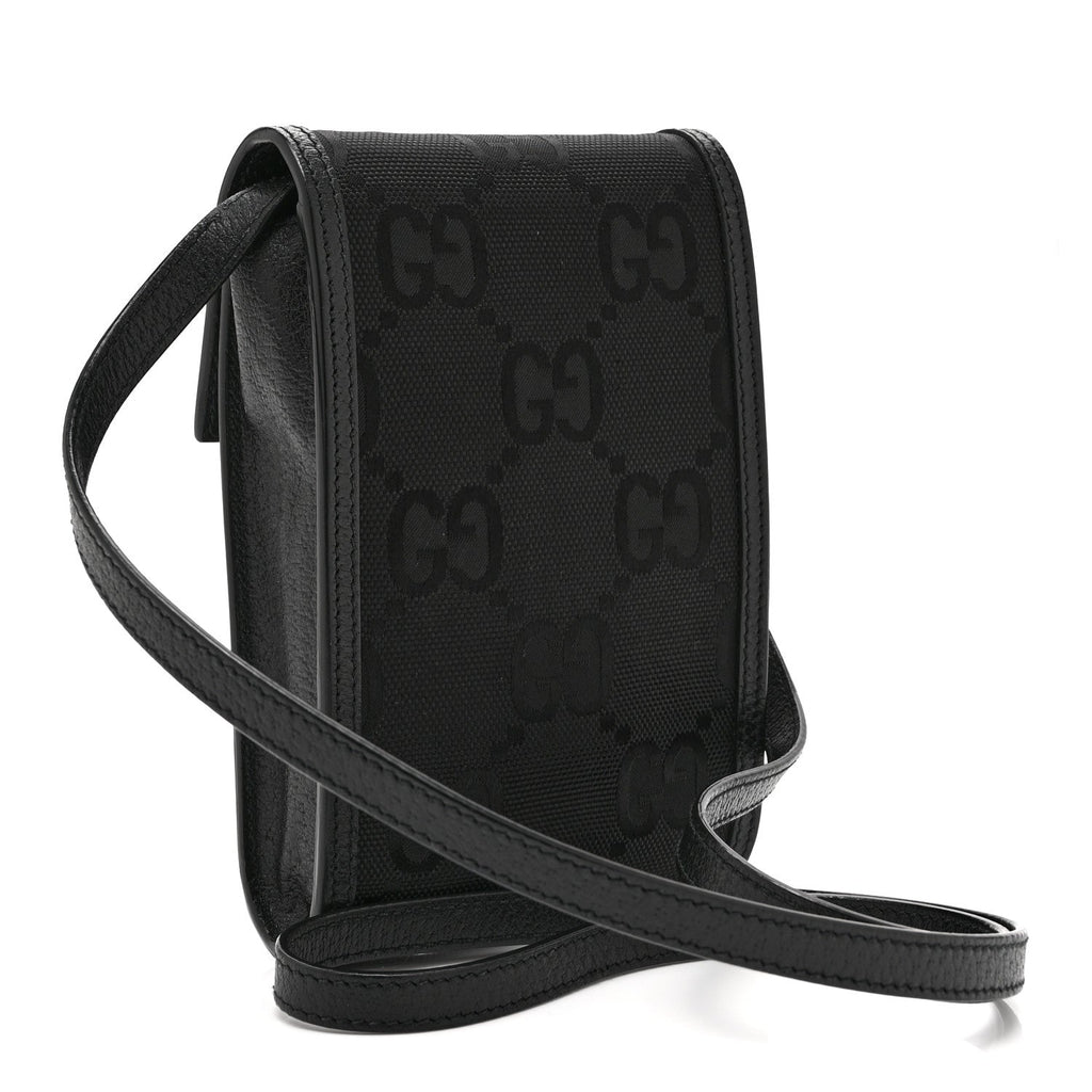 Econyl Nylon Monogram Off The Grid Crossbody Bag Black