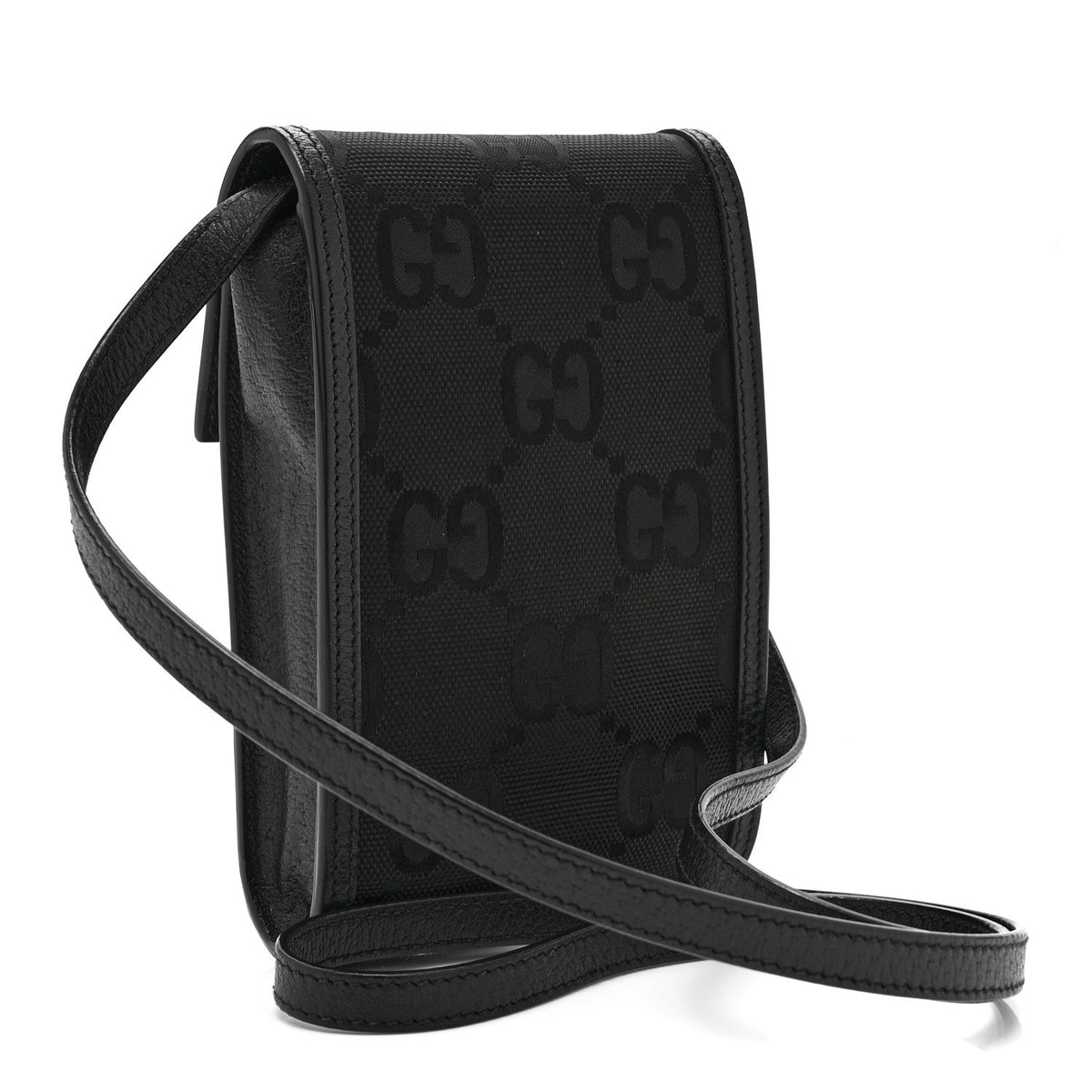 Econyl Nylon Monogram Off The Grid Crossbody Bag Black