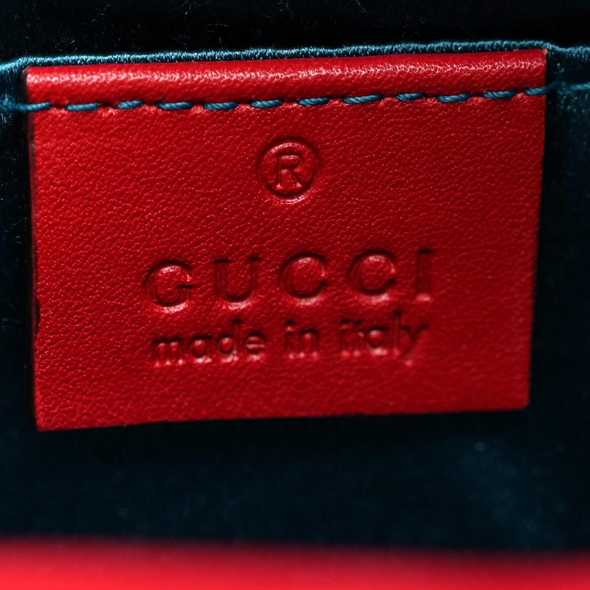 Velvet Matelasse Mini GG Marmont Shoulder Bag Hibiscus Red