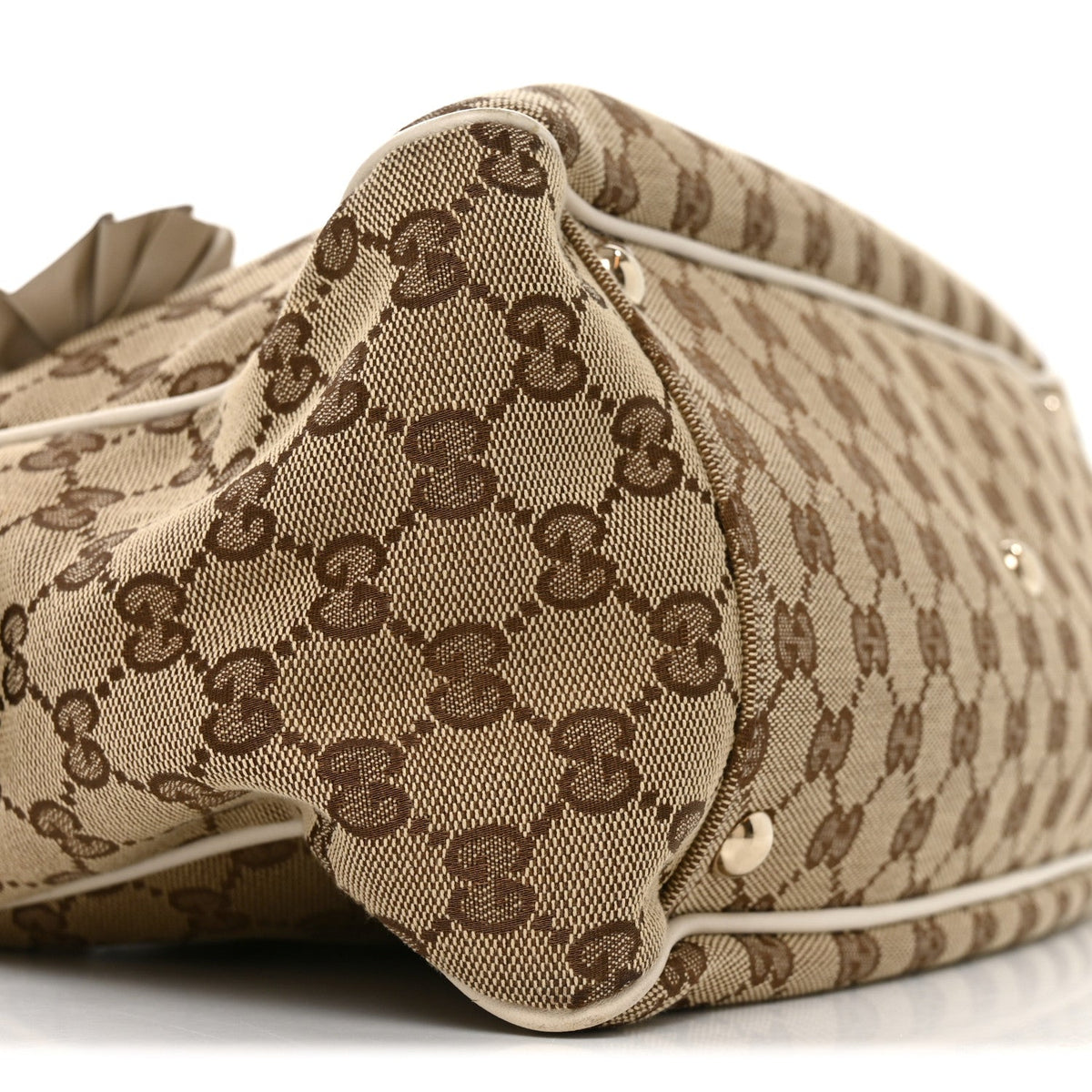 Monogram Trophy Tote Beige Ebony Mystic White