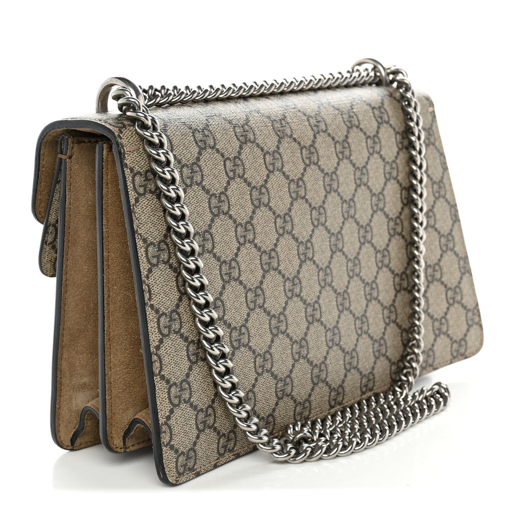 GG Supreme Monogram Small Dionysus Shoulder Bag Taupe